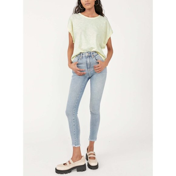 NWT Free People You Rock Tee / Lime Spritz - Picture 6 of 7